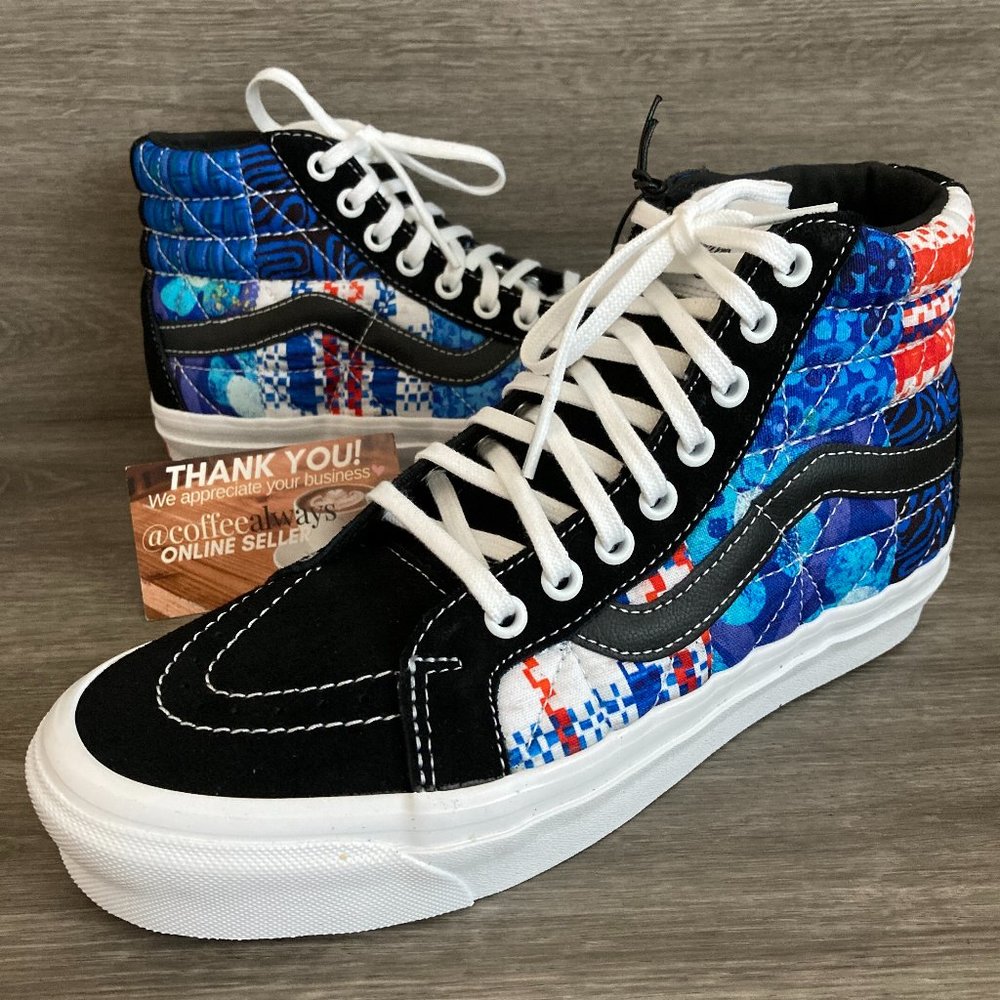 Vans x Spongebob Sandy Liang Sk8-Hi 38 Dx Pw Patchwork Size 9.5 Men's NWOB